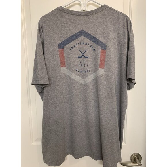 Travis Matthew Grey T-shirt XXL 100% Pima Cotton - Picture 2 of 8